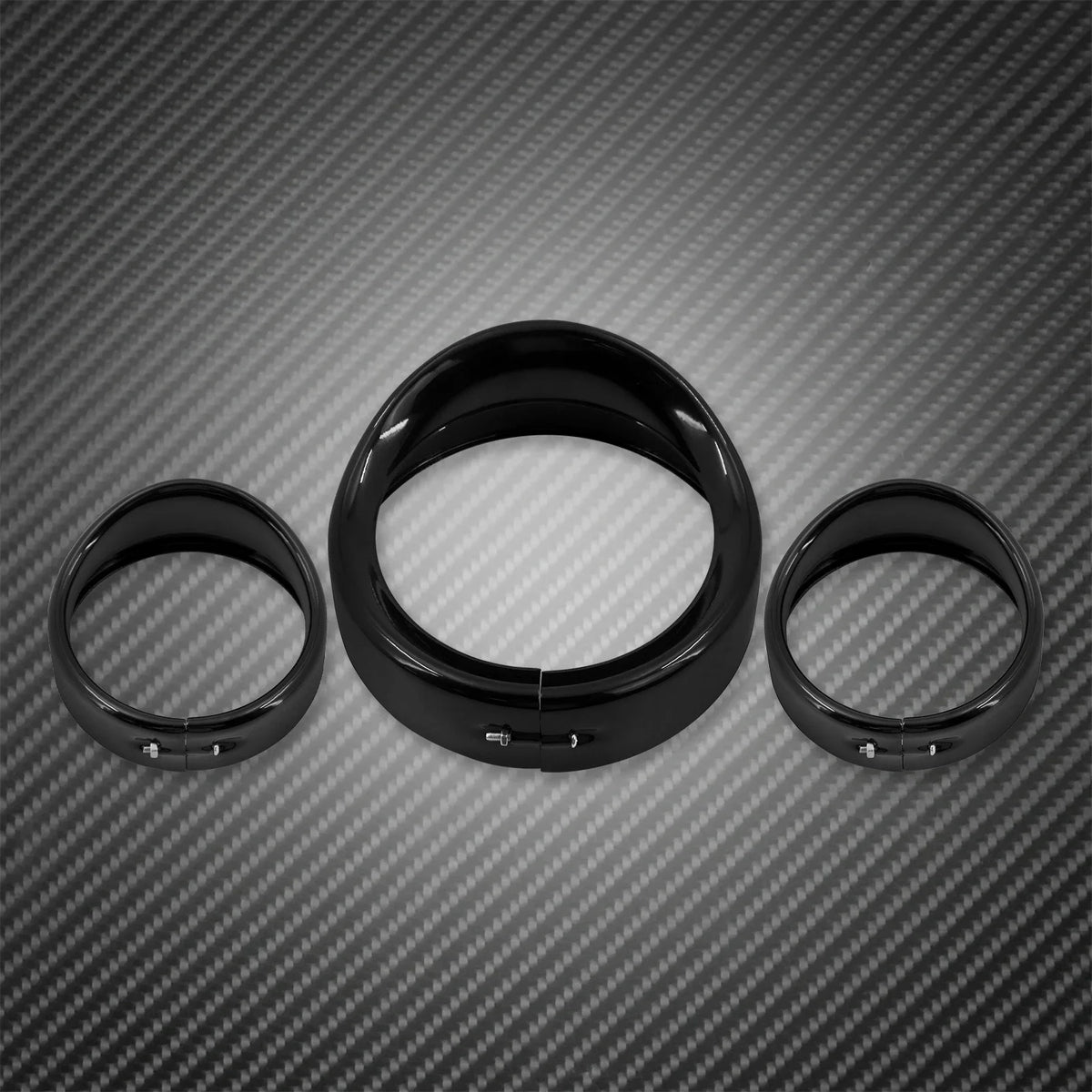 Cerclages de phare 7 pouces pour Harley Touring - vue 2
