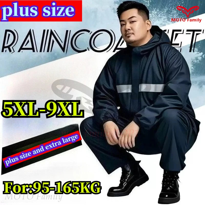 Ciré moto grande taille - Combinaison de pluie renforcée