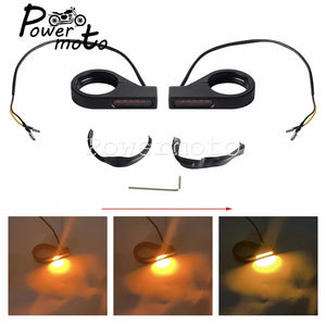 Clignotants LED de fourche 41 mm pour Harley - vue 7