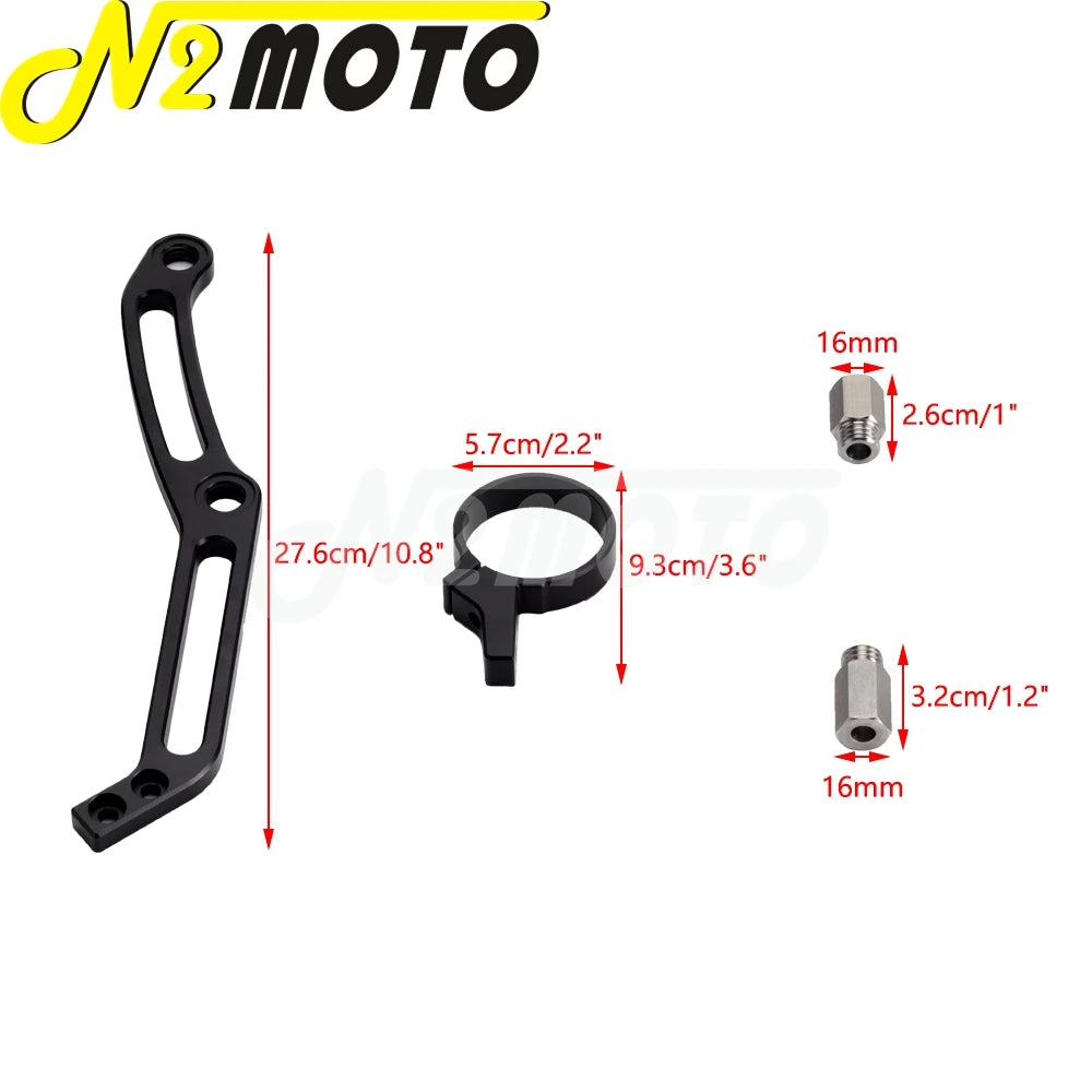 Supports d'amortisseur à réservoir déporté chromés pour Harley-Davidson Touring - vue 3