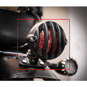Feu arrière LED rétro à grille noir pour Harley bobber chopper - vue 5
