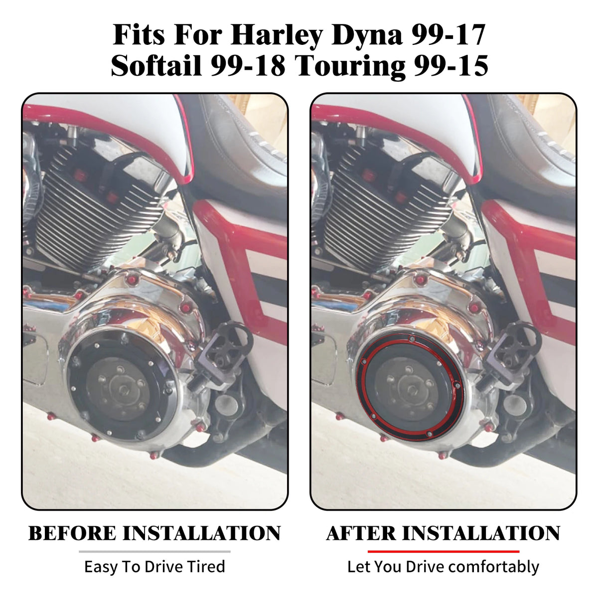 Joint de cache derby pour carter primaire de Harley-Davidson - vue 4