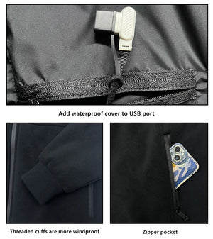Veste chauffante polaire unisexe - Chauffage électrique 8 zones - vue 6