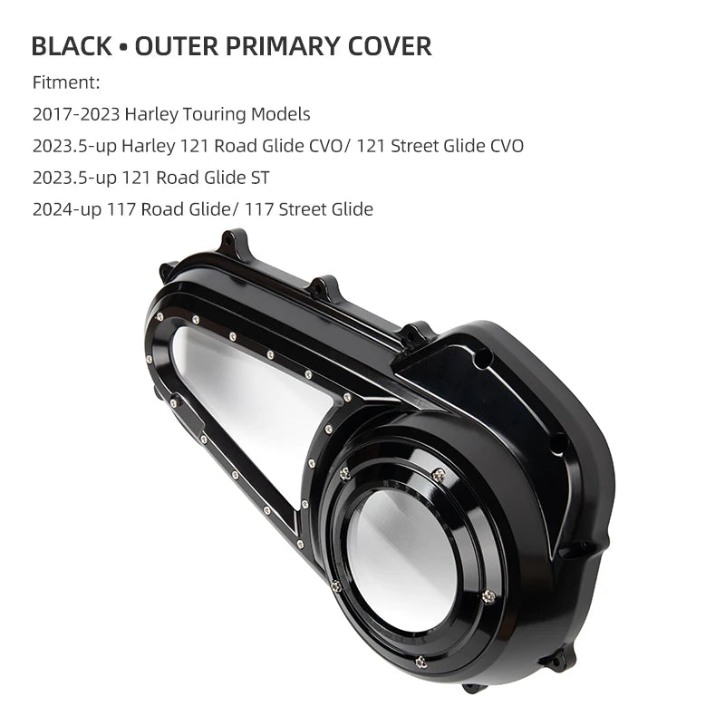 Cache de Carter Primaire (Outer Primary / Derby Cover) Aluminium - Harley-Davidson Touring Road Glide & Street Glide 2017-2024 – photo 24/24