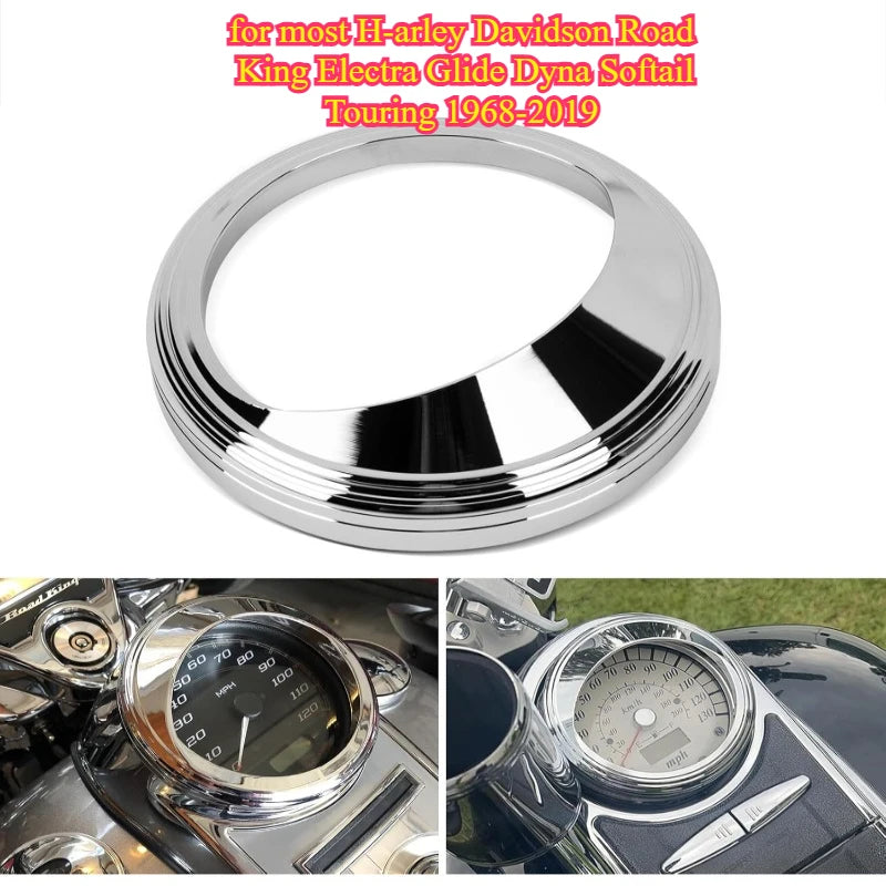 Visière de compteur 5 pouces pour Harley Road King Softail - vue 1
