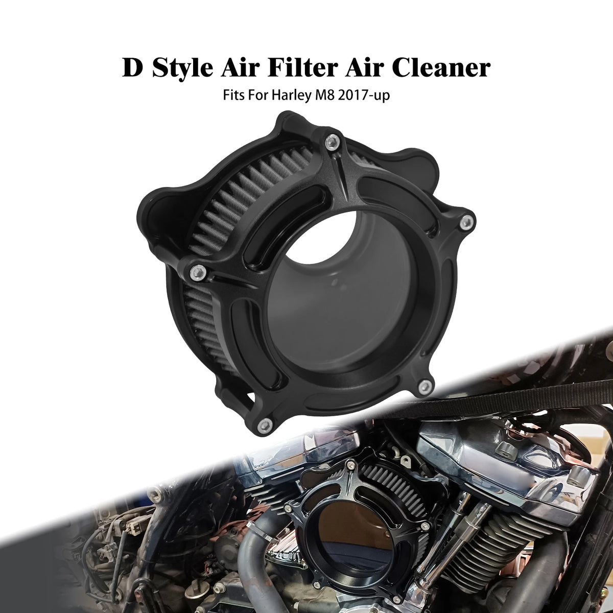 Filtre à Air Complet (Air Cleaner System) - Harley-Davidson Sportster, Dyna, Softail & Touring – photo 1/10