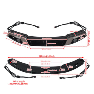 Garniture de pare-brise lumineuse LED, veilleuse et clignotant, Harley Touring 2014-2025 - vue 6