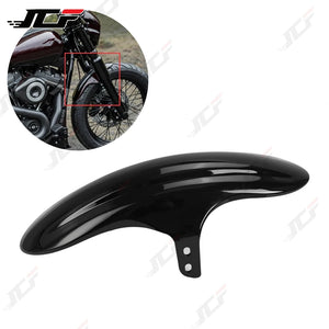 Garde-boue avant moto noir brillant pour Harley-Davidson Softail Street Bob - vue 5