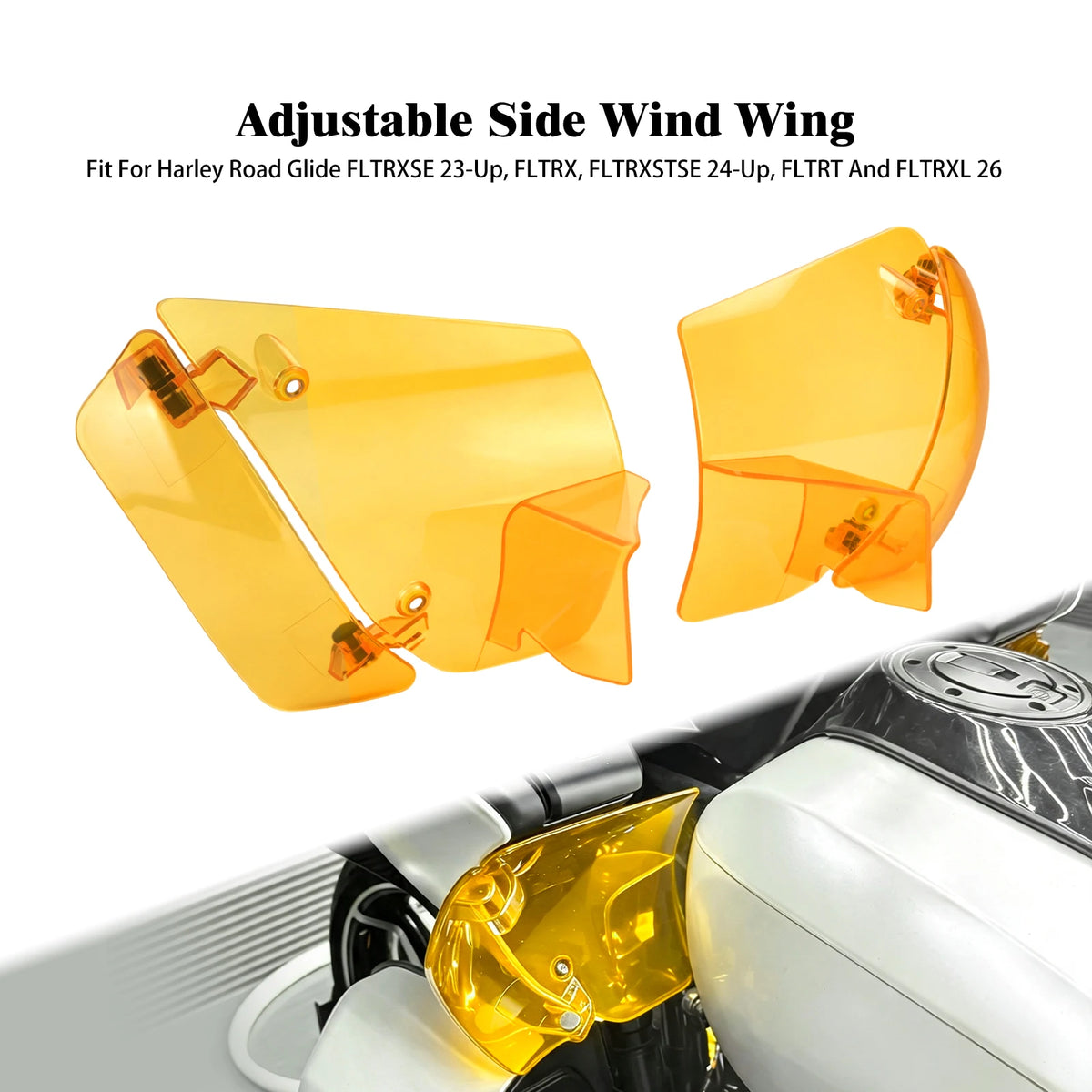 Déflecteurs d'Air Latéraux Réglables (Ailettes) - Harley-Davidson Touring CVO Road Glide, Road Glide, Road Glide ST/3/Limited 2023-2026 – photo 8/11