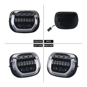 Phare LED avant noir sur Harley Street Glide CVO - vue 6