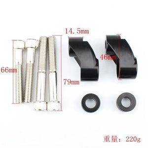 Kit de déport de clignotants avant pour Harley Sportster Dyna - vue 3