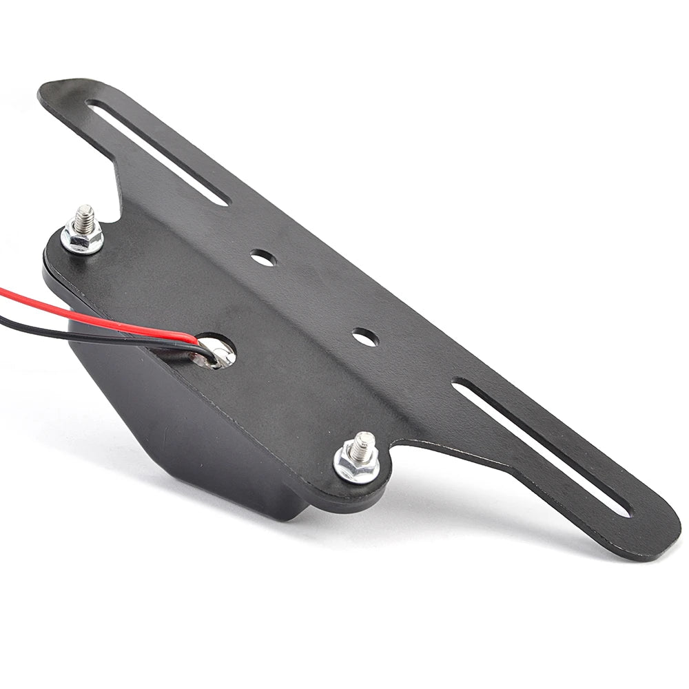 Support de plaque avec éclairage LED pour Harley custom - vue 4