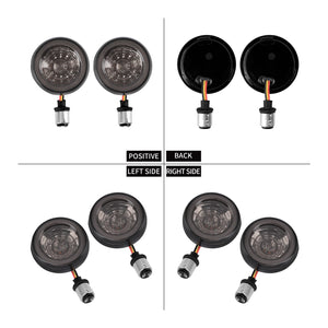 Clignotants LED style bullet, insert avant/arrière 1157 pour Harley Sportster, Softail, Touring, Dyna - vue 6