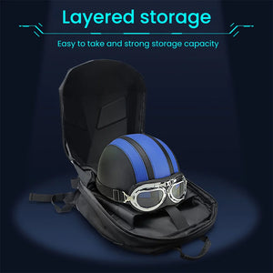 Sac à dos noir imperméable avec écran LED pour moto - vue 4