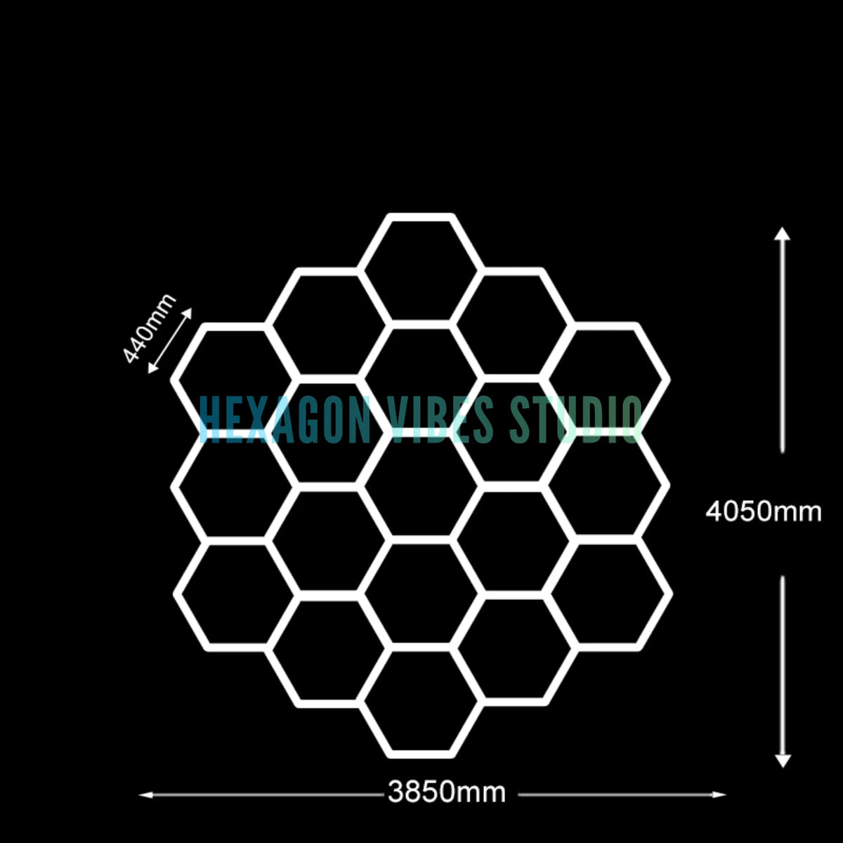 Panneau LED hexagonal nid d'abeille 6500K pour garage, salon de coiffure et atelier – photo 34/36