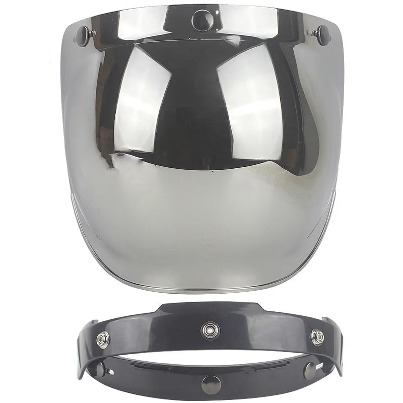 Écran solaire bulle rétro pour casque moto - vue - vue 18