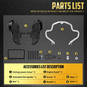 Kit de fixation de carénage bas pour moto Harley-Davidson - vue 9