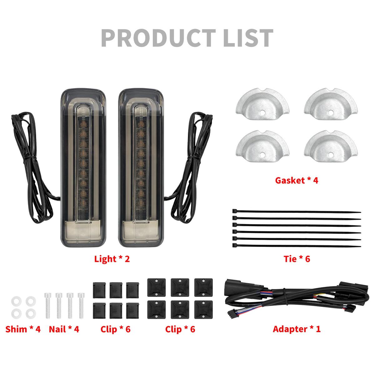 Feux LED de Remplissage Garde-Boue/Sacoches avec Clignotant et Stop - Harley-Davidson Road Glide Ultra FLHTCU 2014 et plus récent – photo 6/6