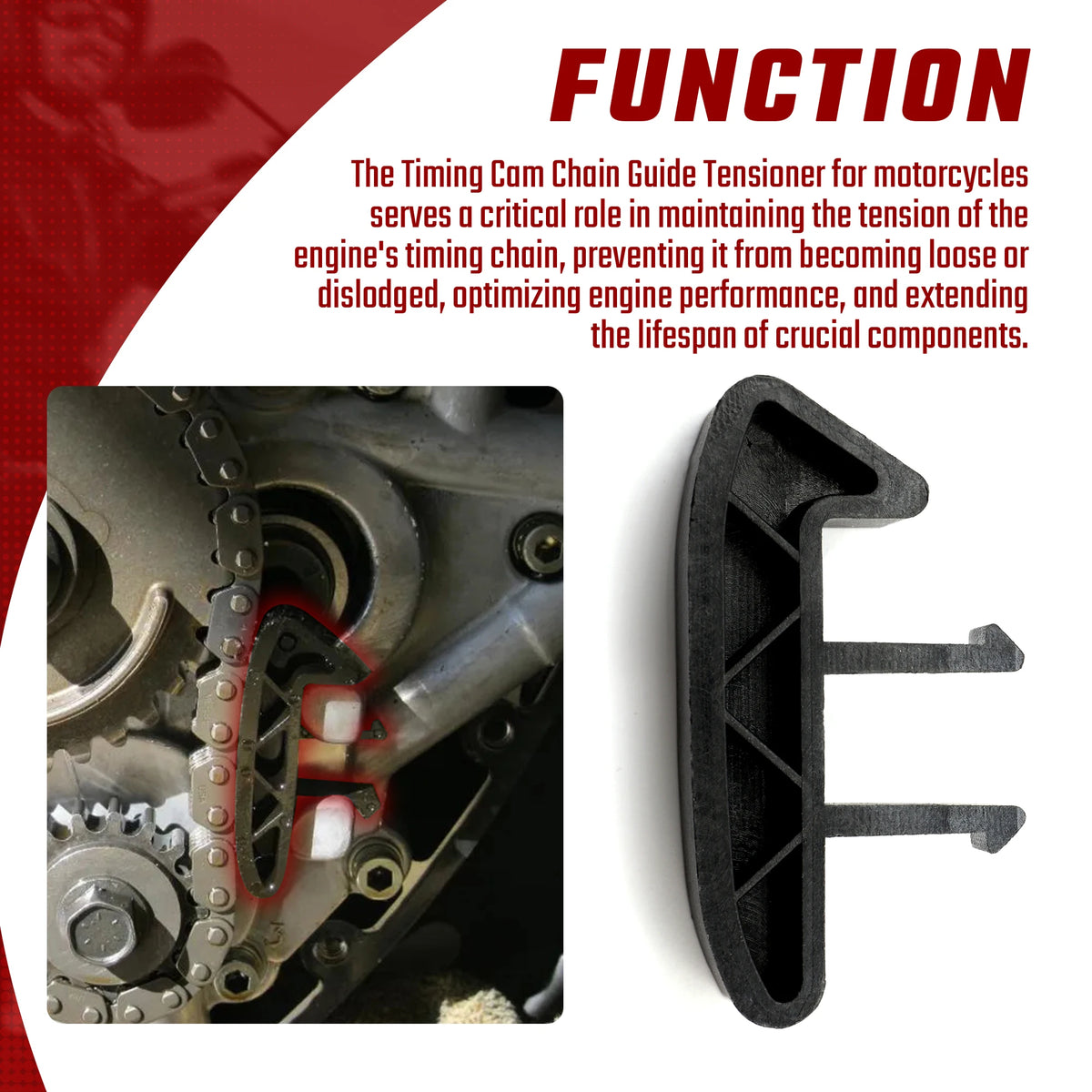 Tendeur / Guide de Chaîne de Distribution - Harley-Davidson Twin Cam 1999-2006 – photo 4/7