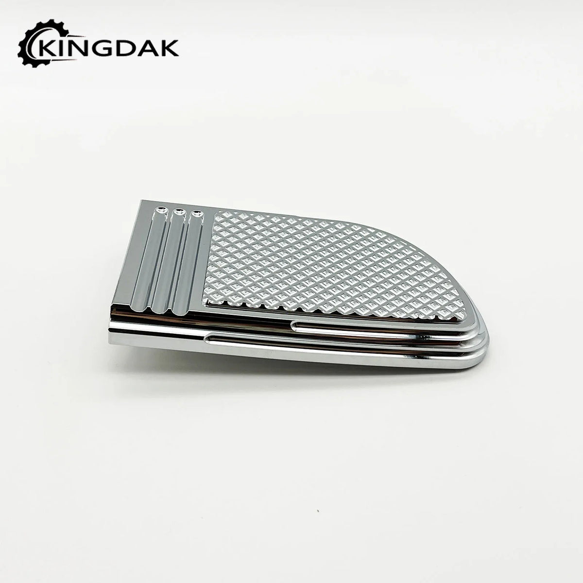 Grand cache-pédale de frein "Defiance" noir/chrome pour Harley-Davidson Touring, Electra Glide, Softail et Fat Boy – photo 5/9
