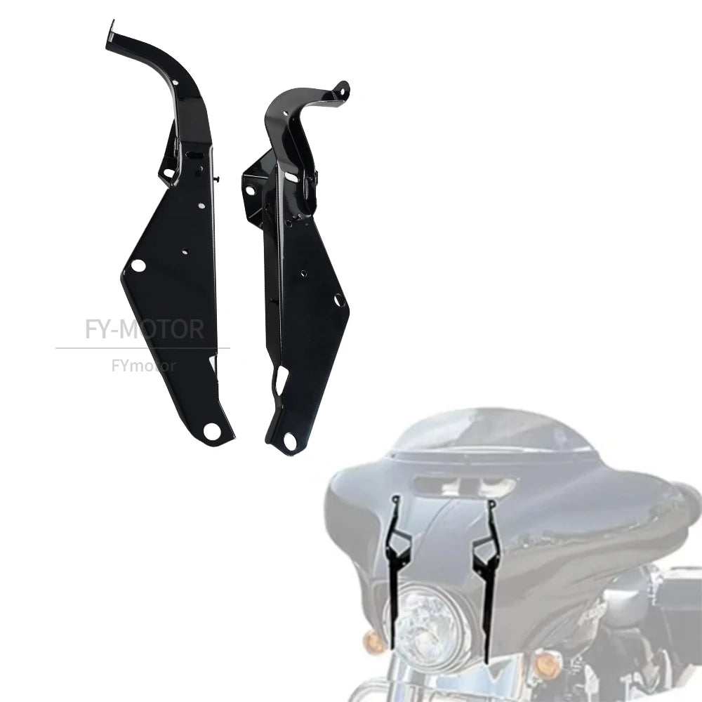 Support de carénage avant noir pour moto Harley-Davidson - vue 1