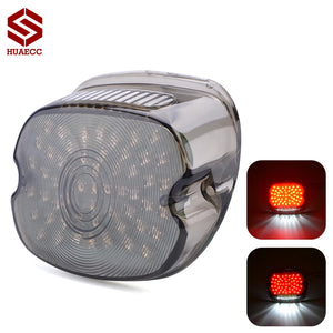 Feu arrière LED lentille fumée pour Harley Softail Dyna Touring Sportster - vue 1