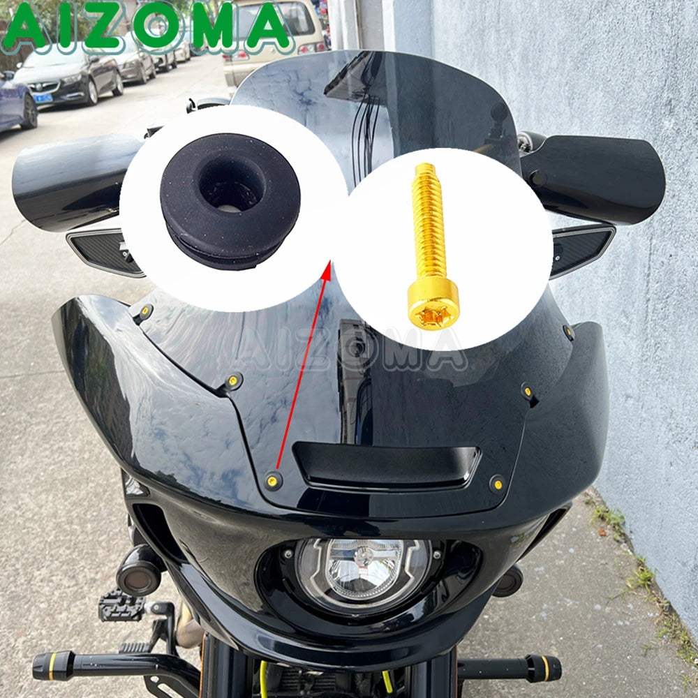 Kit de boulons de pare-brise et carénage en aluminium - Harley Softail Low Rider ST FXLRST 117 – photo 2/17