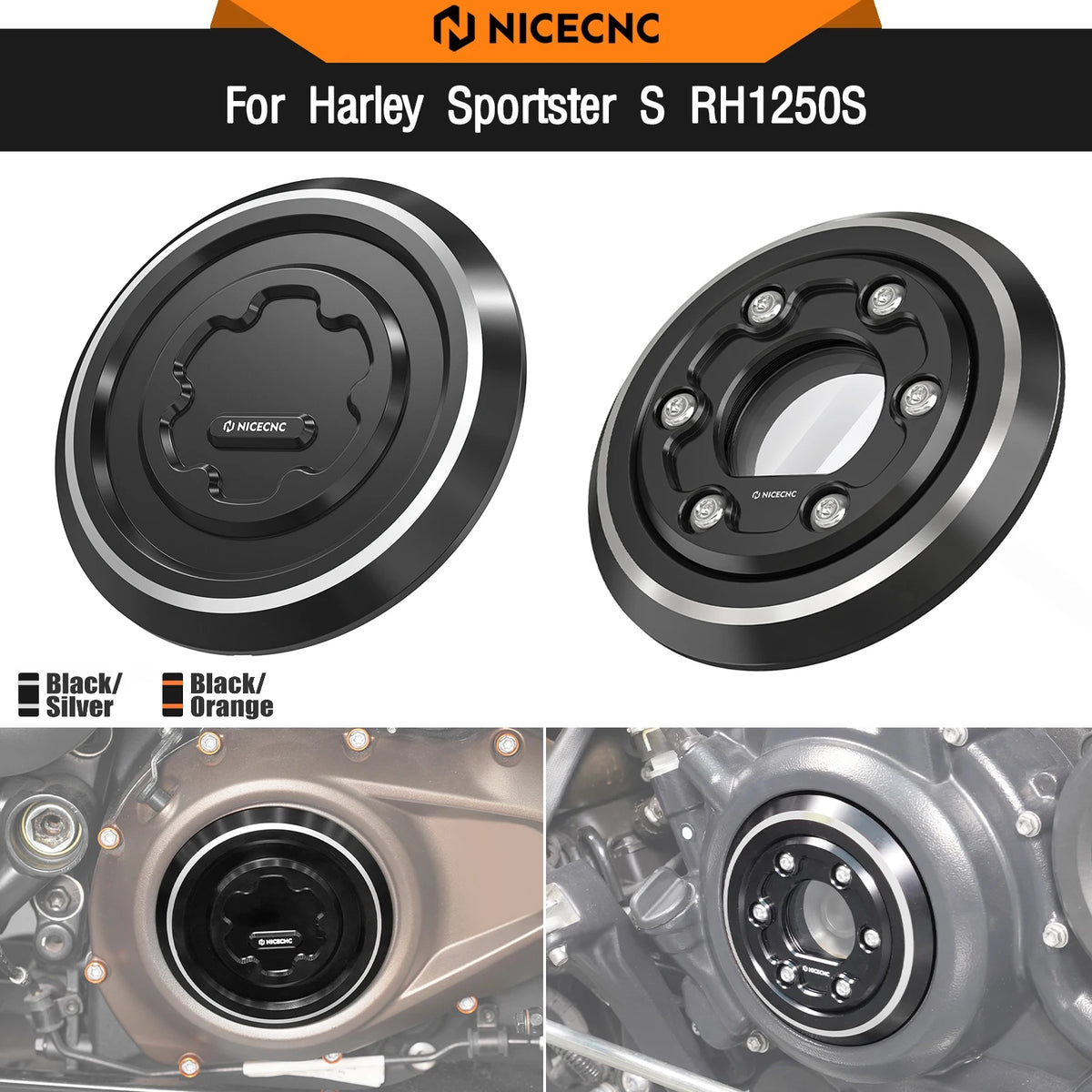 Cache Latéral d'Embrayage / Alternateur CNC pour Harley Sportster S, Pan America, Nightster – photo 1/12