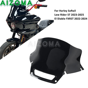 Pare-brise / bulle pour Harley-Davidson Softail Low Rider ST El Diablo FXRST 2022 2023 2024 2025 – photo 3/14