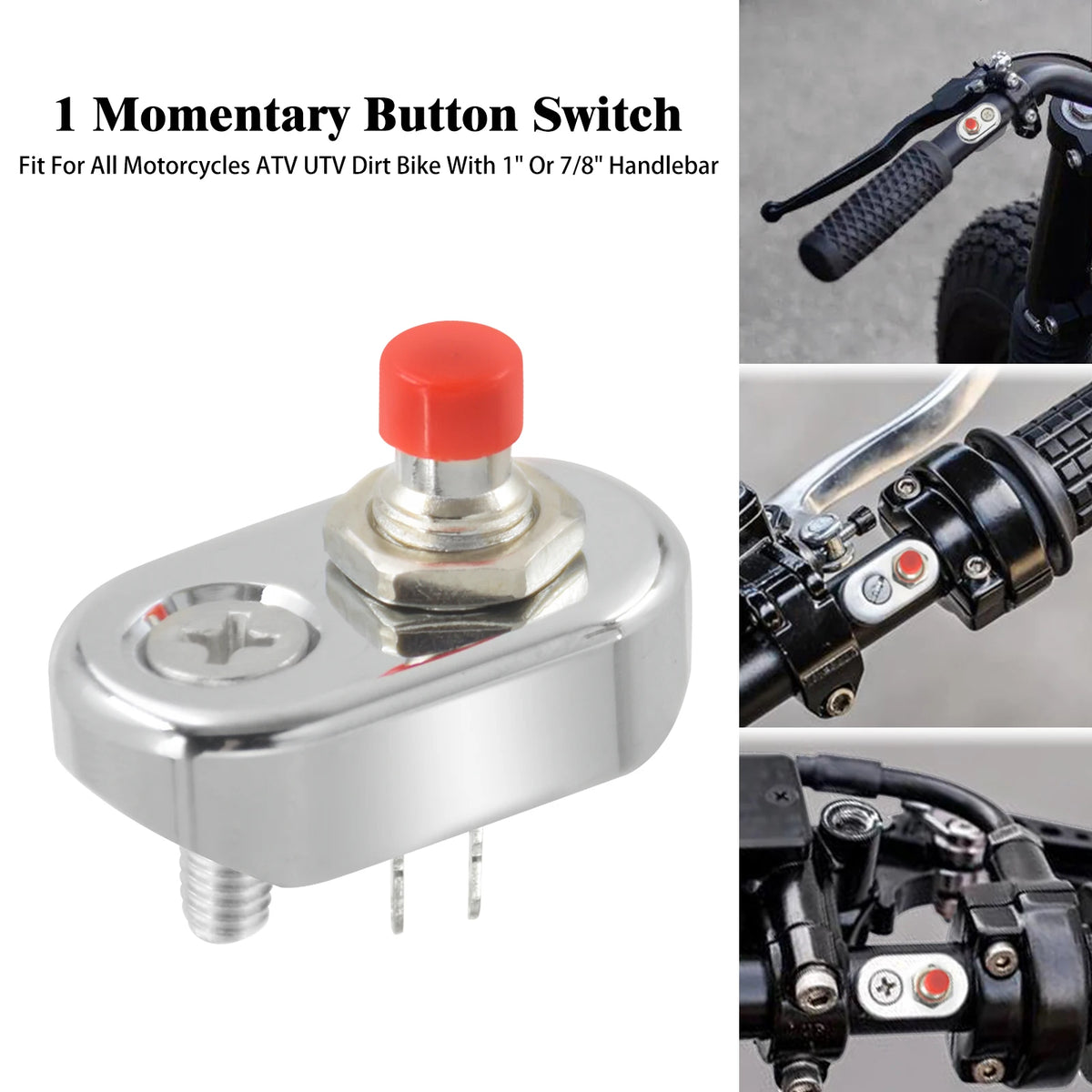 Mini bouton poussoir de guidon pour Harley - vue 7