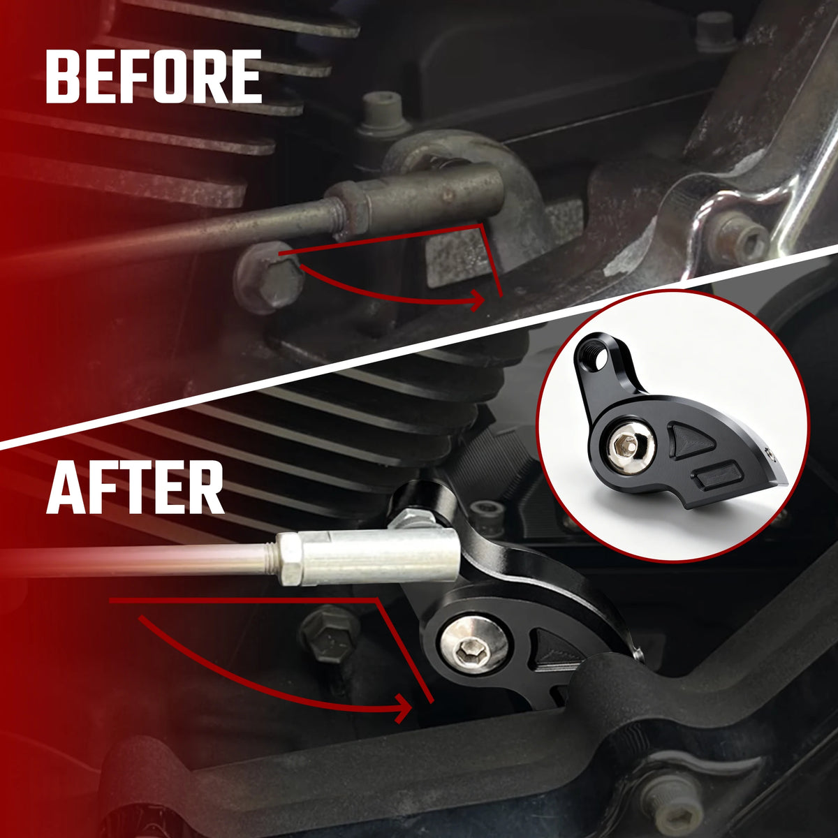 Support d'assistance au point mort pour moteur M8 - Harley-Davidson Touring 2017 et plus, Softail 2018 et plus – photo 4/7