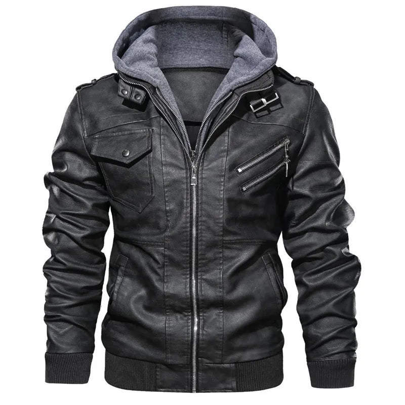 Blouson moto rétro à bandes réfléchissantes - vue - vue 6