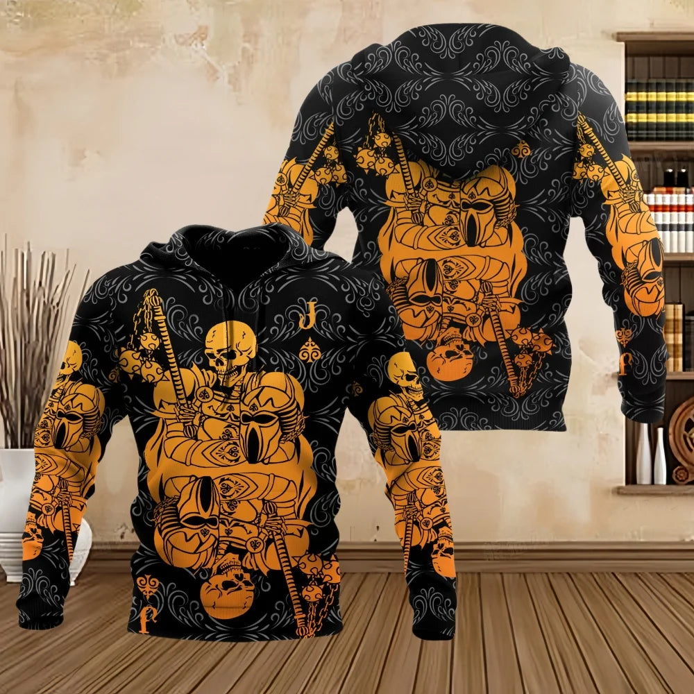 Sweat à capuche crâne 3D homme - vue 6