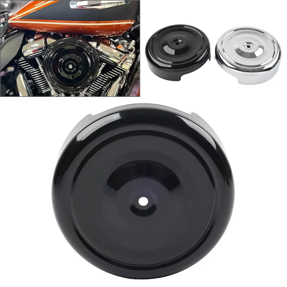 Couvercle de filtre à air rond 8 pouces pour Harley Softail Sportster - vue 1