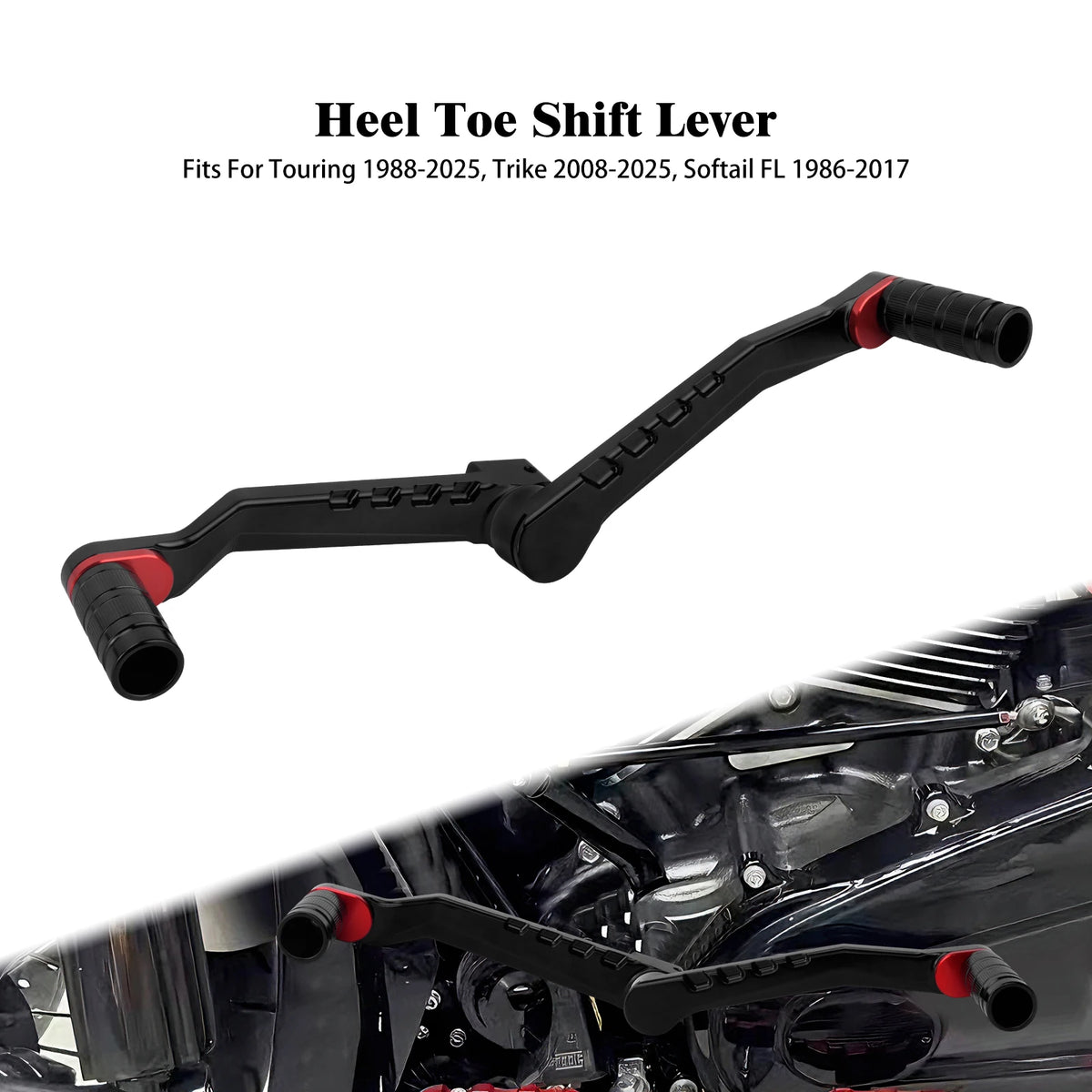 Levier de sélecteur talon-pointe en aluminium pour Harley-Davidson - vue 12