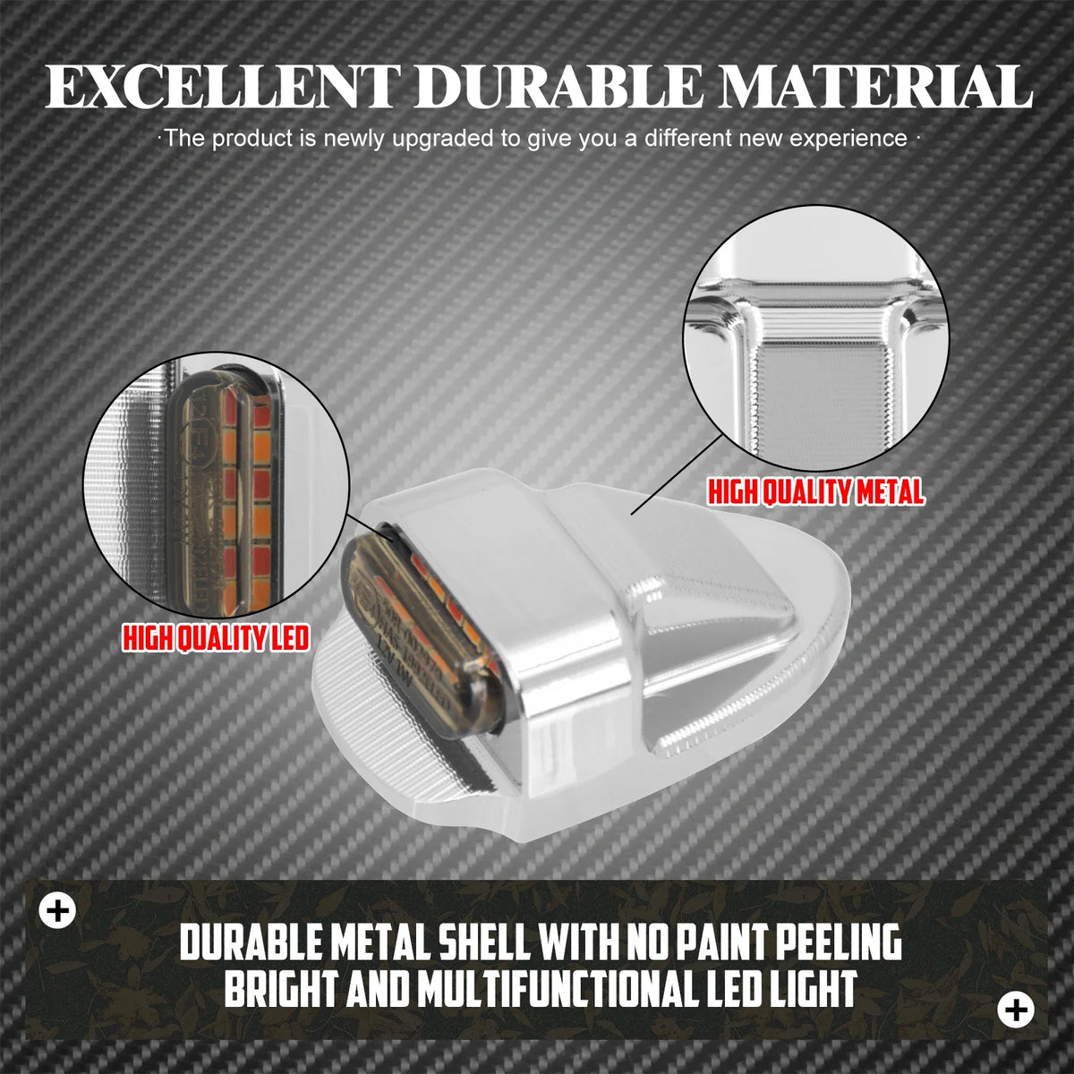 Feu Arrière LED Chromé (Stop, Clignotant, Position) 12V - Harley-Davidson Sportster Nightster 975 2021-2023 – photo 2/8