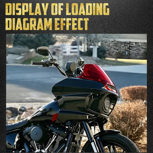 Carénage de phare avant noir pour Harley Softail - vue 2