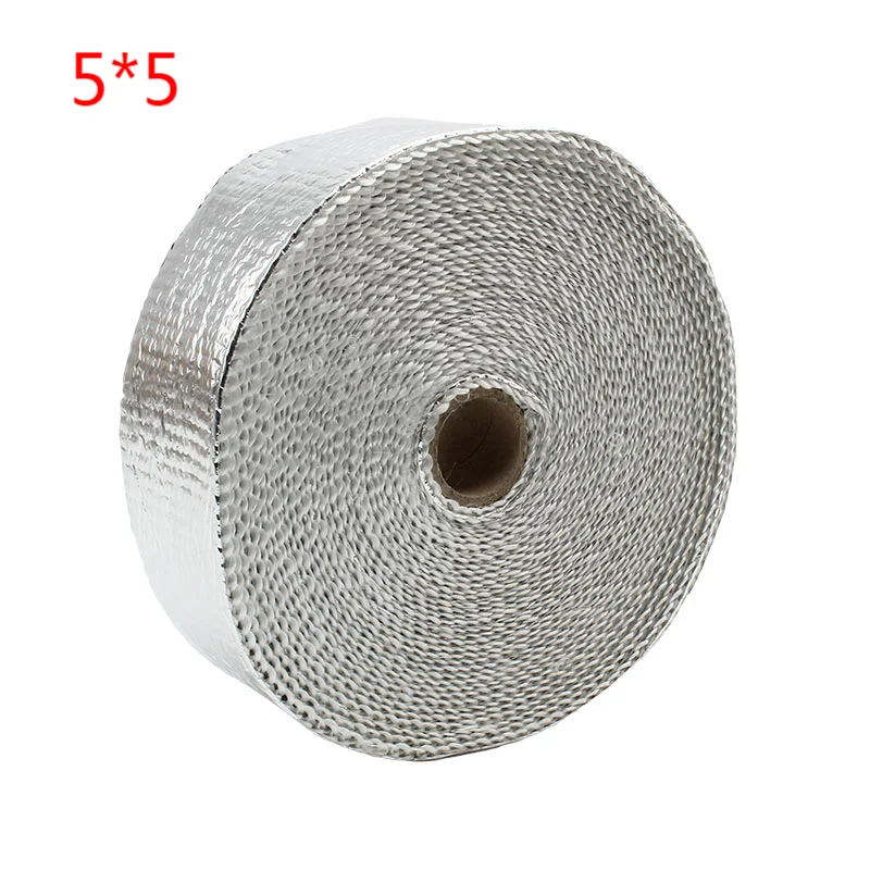 Bande thermique fibre de verre pour échappement, 5 cm x 5 m, avec colliers inox – photo 9/11