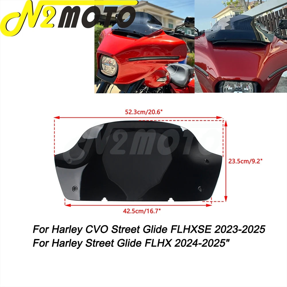 Pare-brise fumé 9 pouces pour Harley-Davidson Street Glide - vue 3