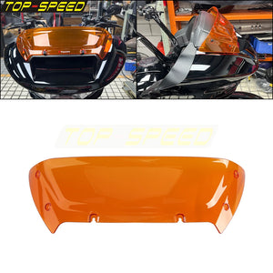 Pare-brise fendu bleu pour Harley Road Glide - vue 7