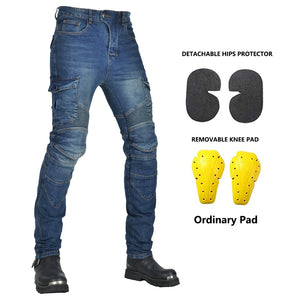 Pantalon motocross homme noir, protections genoux et hanches - vue 11