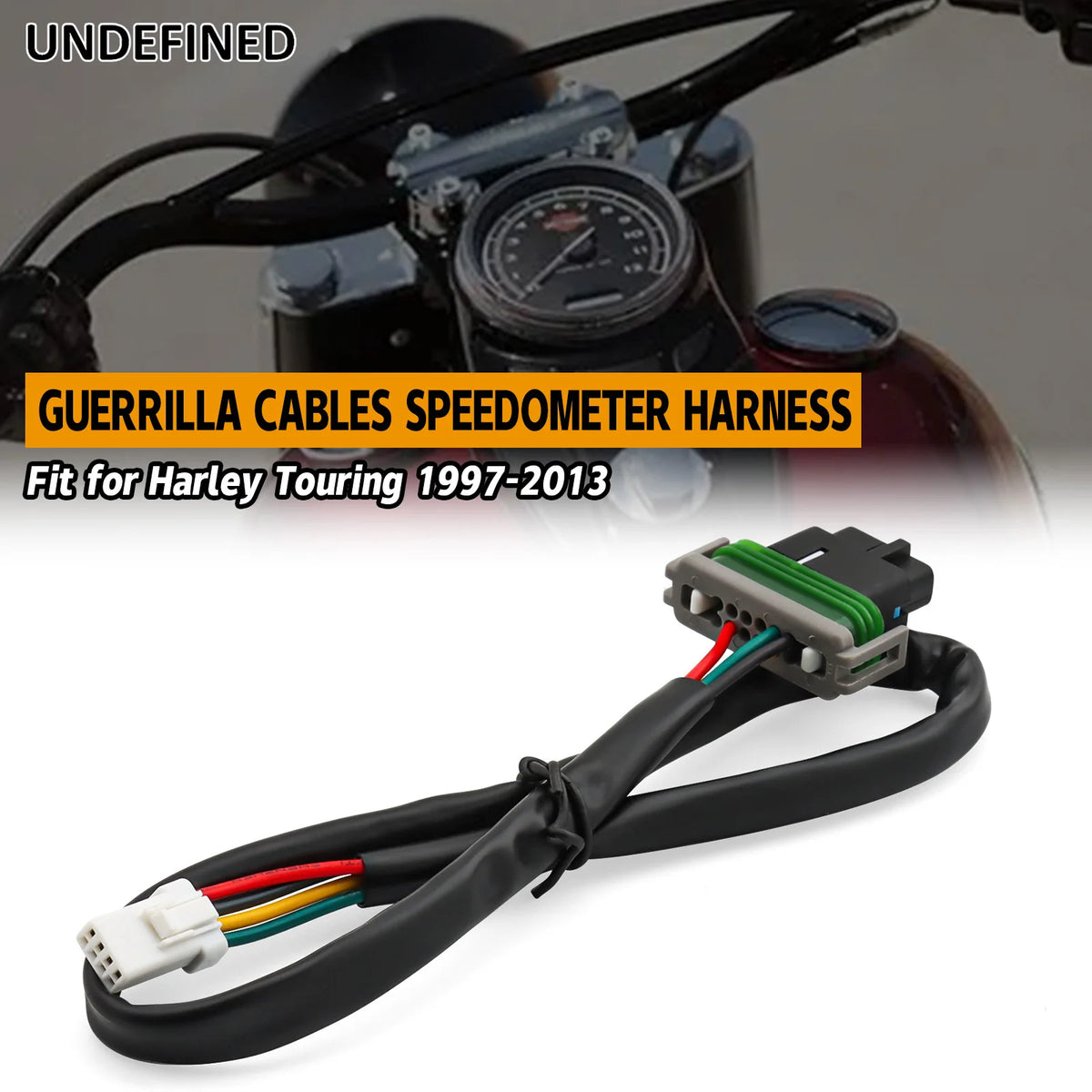 Faisceau d'extension de compteur 15 pouces noir pour Harley Softail (2018-2024)