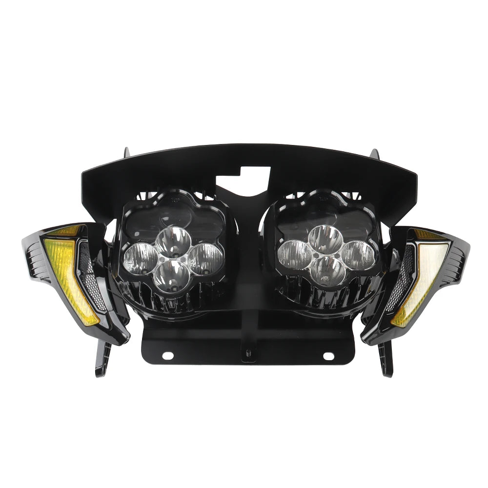 Kit de phares LED noirs pour Harley Road Glide - vue 5
