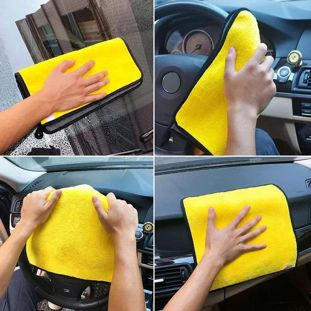 Serviette de Lavage Microfibre Velours de Corail 500GSM Double Face - Auto/Moto – photo 6/13