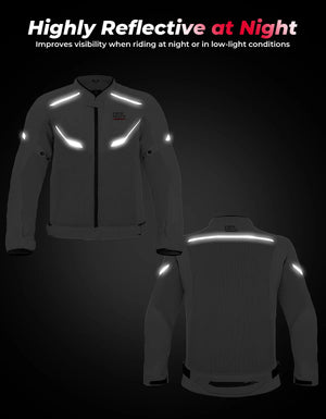 Blouson moto été respirant avec protections - vue - vue 4