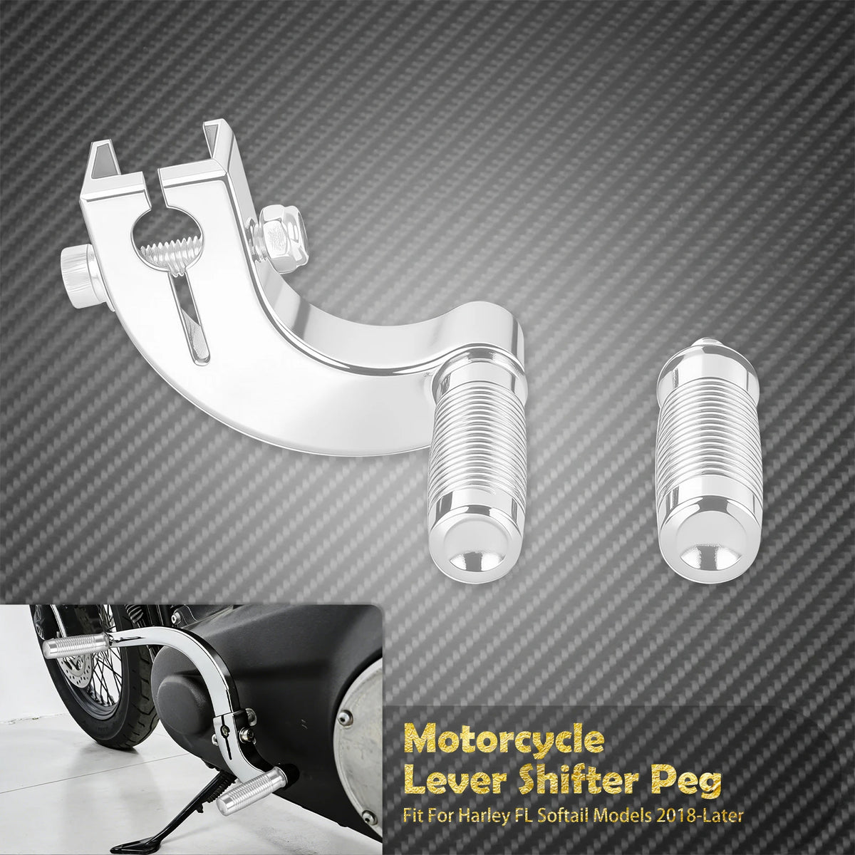 Levier de Sélecteur Talon-Pointe avec Cale-Pied - Harley-Davidson Softail (Commandes Centrales) 2018 et plus récent – photo 8/17