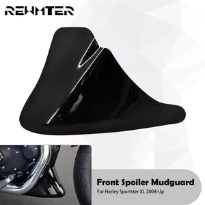 Spoiler avant noir brillant pour Harley Sportster XL - vue 1