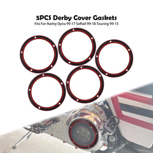 Joint de carter derby noir et rouge pour Harley-Davidson Twin Cam - vue 1