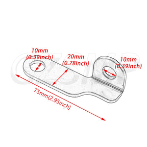 Supports de clignotants pour Harley Sportster - vue 2