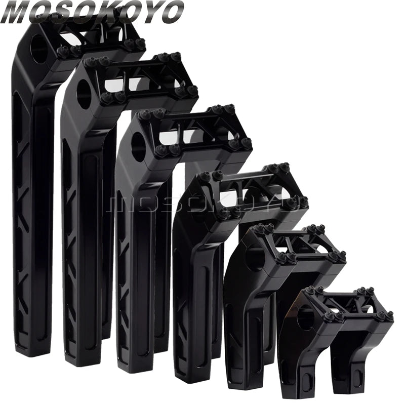 Risers de guidon 1-1/4 pour Harley Dyna Softail Sportster - vue 2